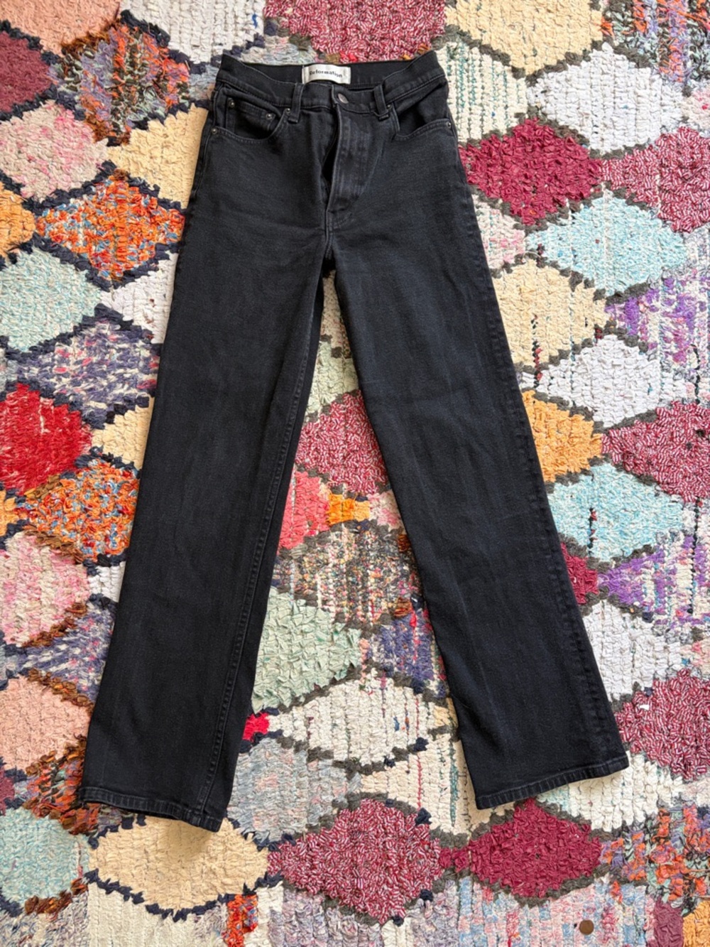 Reformation Black bootcut Jeans